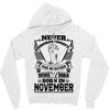 Never Underestimate Dog Rescuer Who Was Born November Zipper Hoodie