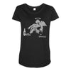 banksy fallen angel Maternity Scoop Neck T-shirt