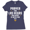 Prayer for Las Vegas, Our Heart Is With You, 2017 Ladies Fitted T-Shirt