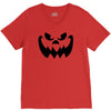 evil pumpkin face halloween costume V-Neck Tee