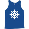 steering wheel sail boat funny Tank Top