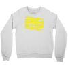 danger danger friend zone funny slogan Crewneck Sweatshirt