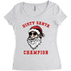 dirty santa champion Women's Triblend Scoop T-shirt