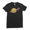vintage space Ladies Fitted T-Shirt