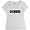 Dobre Black/White Women's Triblend Scoop T-shirt