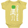 ciderhead cider drinking skeleton and apple Baby Onesie