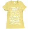 I Am A July Women Ladies Fitted T-Shirt