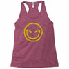 evil smiley emoticon Racerback Tank