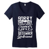 This Guy Is Taken By A Super Sexy December Girlfriend Women's V-Neck T-Shirt