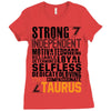 Strong Independent Motivated Taurus Ladies Fitted T-Shirt