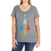 fire, water, earth, &amp; air Ladies Curvy T-Shirt