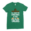 i love you and tacos Ladies Fitted T-Shirt