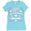 happy valentine's day Ladies Fitted T-Shirt