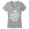 The World's Greatest Mom Women's V-Neck T-Shirt