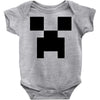 creeper face Baby Onesie