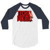 funny techno viking 3, ideal birthday present or gift 3/4 Sleeve Shirt