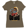 go big Ladies Fitted T-Shirt