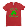 kiss me i't my birthday pi Ladies Fitted T-Shirt