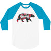 Floral Baby Bear 3/4 Sleeve Shirt