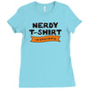nerdy Ladies Fitted T-Shirt
