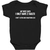 I Only Have Two Faults Funny T shirts Baby Bodysuit