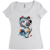 miya world Women's Triblend Scoop T-shirt