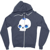 skull full of cats Zipper Hoodie