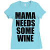 mamma needs some vino divertente Ladies Fitted T-Shirt