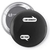 I am Hungry! - Me Too! Mom and Baby Talking Pin-back button