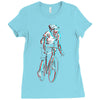 ride in 3d Ladies Fitted T-Shirt