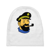 captain haddock tintin cartoon comic Baby Beanies