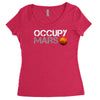 elon musk occupy mars Women's Triblend Scoop T-shirt