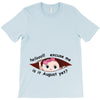 August Peeking Out Baby Girl T-Shirt