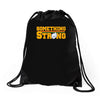 something strong trending Drawstring Bags