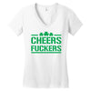 cheers fckers Women's V-Neck T-Shirt