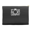i love photography best trending Accessory Pouches