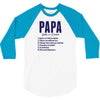 Papa Noun Definition 3/4 Sleeve Shirt