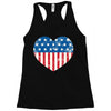 usa flag 2 Racerback Tank