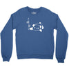 panda flat out with bamboo Crewneck Sweatshirt