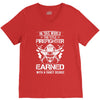 The Title Firefighter Not Earned From Fancy Degree V-Neck Tee
