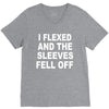 i flexed and the sleeves fell off V-Neck Tee