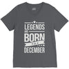 legends are born in december V-Neck Tee