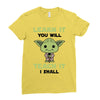 Learn it You Will Teach it i Shall Ladies Fitted T-Shirt