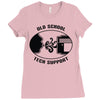 old school tech support Ladies Fitted T-Shirt