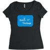 suck it trebek Women's Triblend Scoop T-shirt