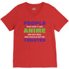 people who don't like anime are not real and should not be trusted V-Neck Tee