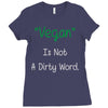 not a dirty word Ladies Fitted T-Shirt