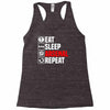 eat sleep arsenal Racerback Tank