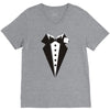 tuxedo long sleeve V-Neck Tee