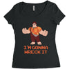 i'm gonna wreck it ralph Women's Triblend Scoop T-shirt